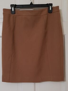 Halogen Camel Pencil Skirt